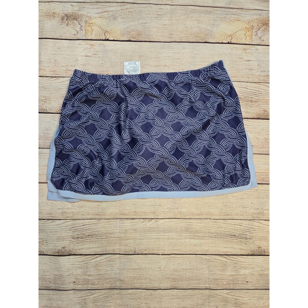 Nike Dri-FIT Women's Blue Geometric Tennis Skort Athletic Skirt Size Small - Picture 8 of 8